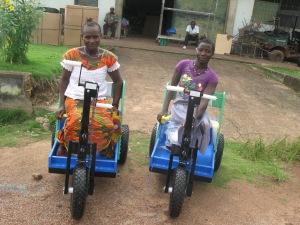 Two ladies on Mobility Carts